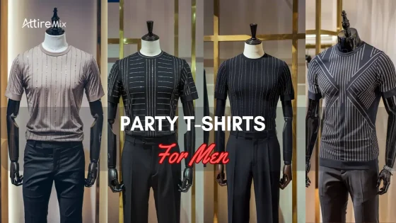 Collection of stylish party T-shirts for men in different designs