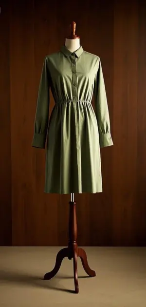 V-neck cotton summer beach dress