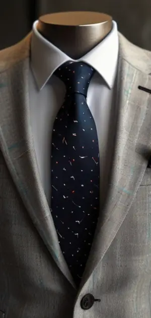 "Navy and burgundy Tommy Hilfiger ties for business looks