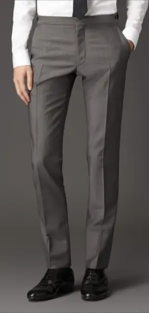 Navy blue Ralph Lauren pants on display