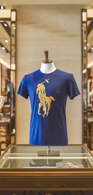 Olive green Ralph Lauren polo with white logo