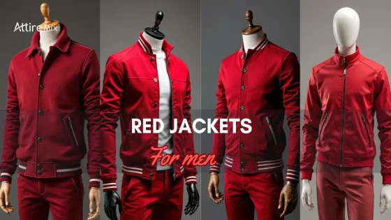 Red Jackets For men in various stylish designs