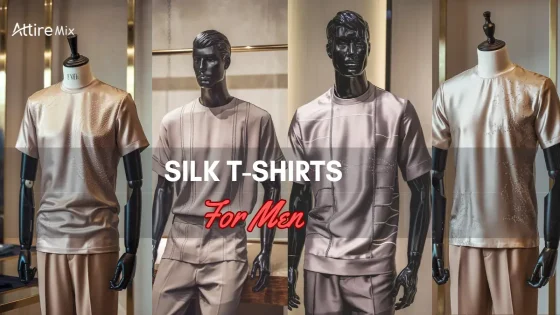Collection of Silk T-Shirts For men in neutral tones