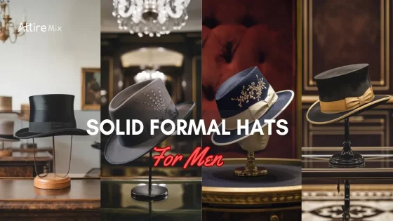 Collection of Solid Formal Hats For Men