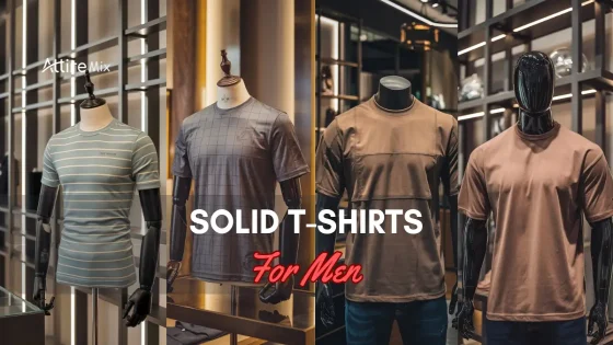 Collection of solid T-shirts for men