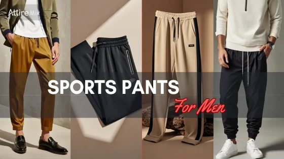 A collection of stylish sports pants for men, combining comfort and style.