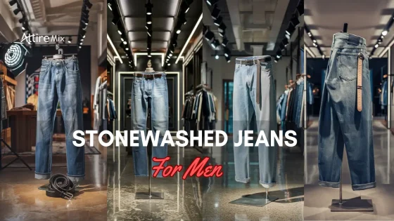 Stonewashed Jeans For men