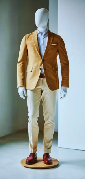 Retro denim men’s pants with a straight-leg fit and classic vintage look