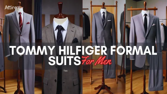 Man wearing a Tommy Hilfiger navy blue modern-fit suit.