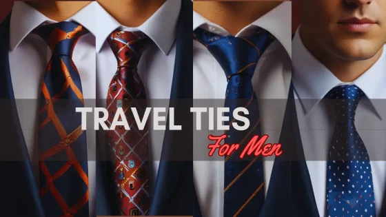 Wrinkle-resistant travel ties with accessories.