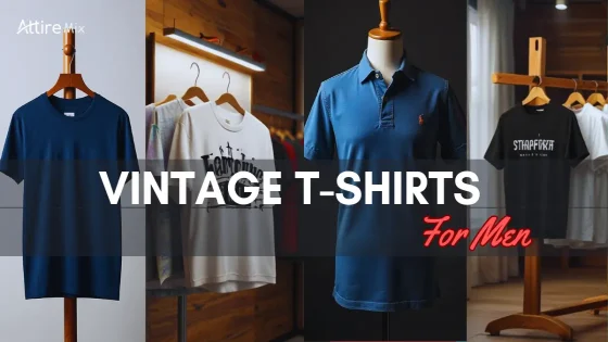 Men's Vintage T-Shirts with Retro Graphics