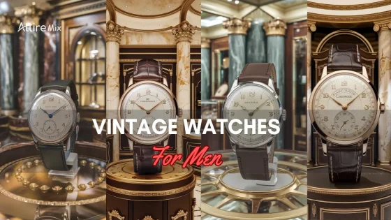 Collection of vintage watches for men