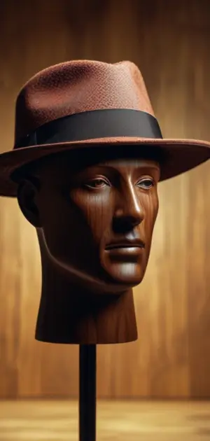 Straw homburg hat for summer formality