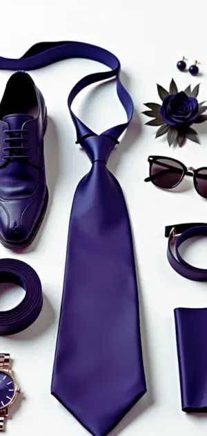 Men’s silk scarf styled with a formal evening suit.