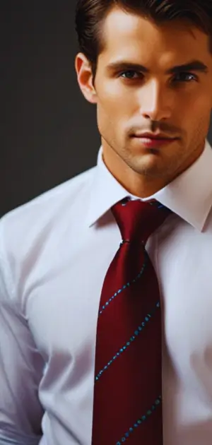 Assorted paisley and striped silk ties displayed with cufflinks.