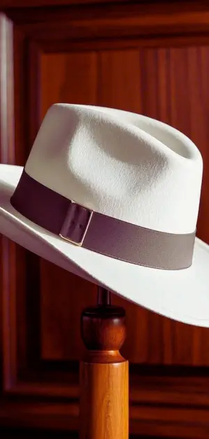 Panama straw fedora for men