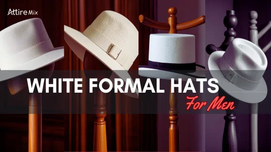 White formal hats for men