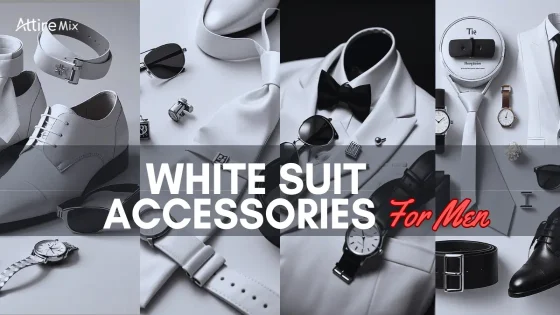 Stylish man in a white suit with elegant accessories