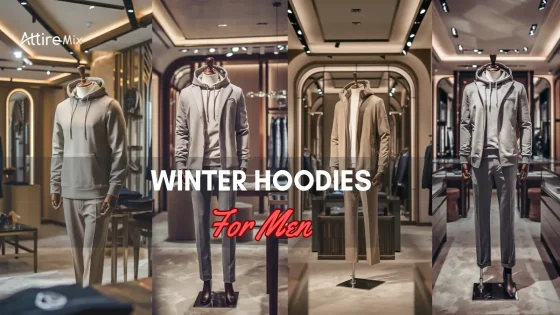 Winter hoodies for men in neutral and elegant designs