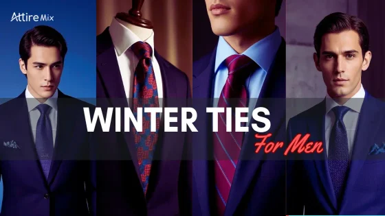 Stylish winter ties for men in wool and cashmere, perfect for seasonal occasions