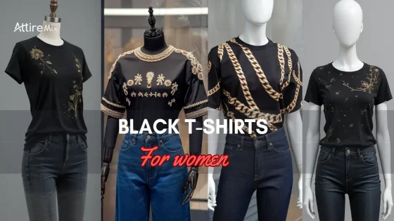 Collection of Black T-Shirts For women.