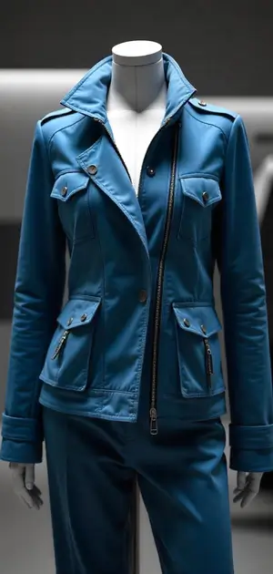 Stylish blue jacket for women