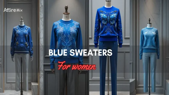 Collection of Blue Sweaters For women