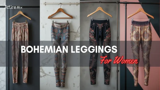 Vivid bohemian leggings showcasing intricate patterns, ideal for stylish women.