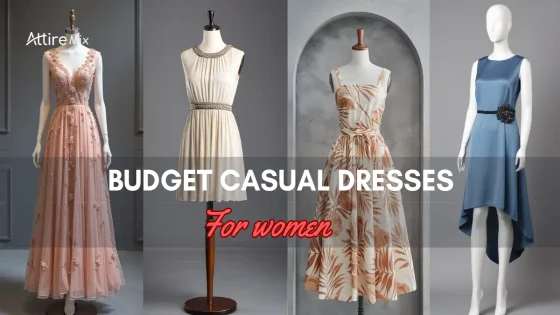 Collage of four Budget Casual Dresses For women