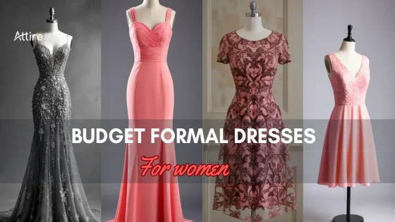 Array of Budget Formal Dresses For women ranging from sleek to floral for women