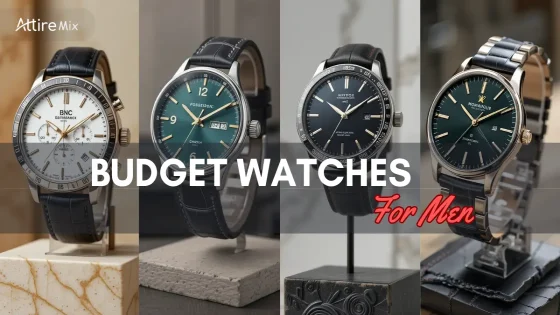 Collection of affordable men’s watches with classic designs and quality features.