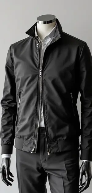 Black Calvin Klein jacket with a sleek modern design