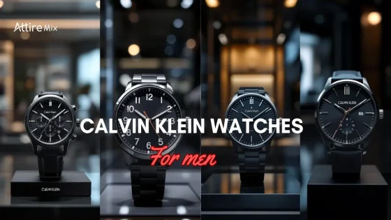 collection of Calvin Klein Watches For men displayed in a showroom