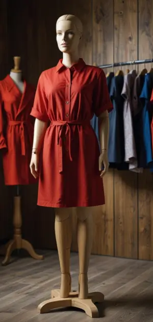 Sleek bodycon red casual dress for women