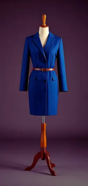 Women in office casual midi dress.