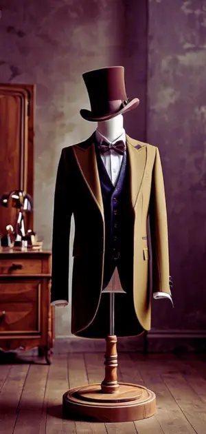 Victorian tall top hat for steampunk cosplay