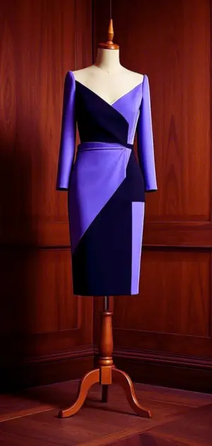 Fit-and-flare 1950s retro dress for women.