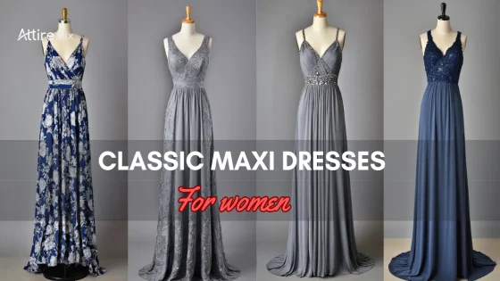 Classic Maxi Dresses For women displayed side by side