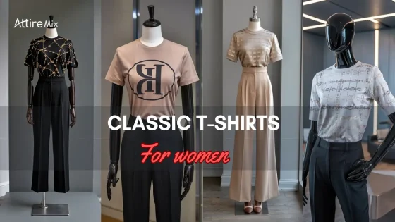 Elegant collection of classic T-shirts for women in a variety of styles