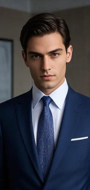 Silk Ties in Navy and Burgundy for Men