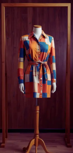 Boho floral polyester dress with ruffles