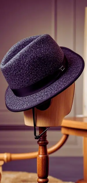 Man wearing wool hat with a tailored suit outdoors