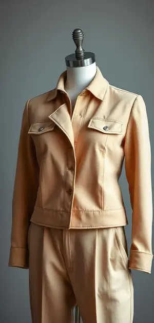 Tan jacket and trousers set