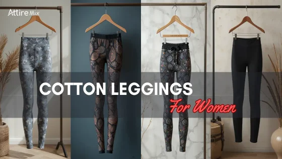 Image of cotton leggings for women, showcasing stylish and versatile designs.
