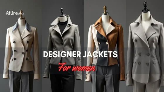 Collection of Designer Jackets For Women on display