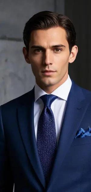 Tweed winter tie with tartan plaid pattern for casual or formal occasions