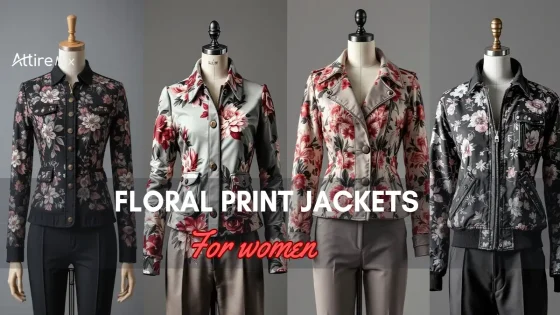 Collection of floral print jackets for women