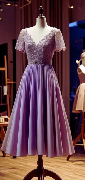 Lace sheath dress with intricate floral designs