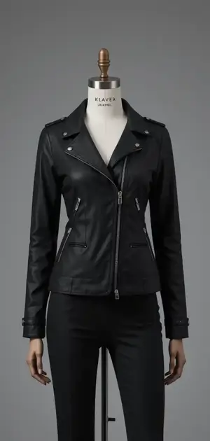 Stylish black jacket for fashionable outings