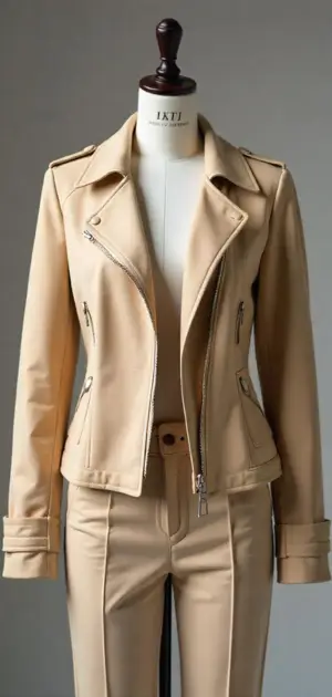 Beige Spring jacket on mannequin
